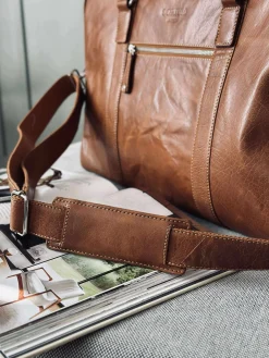 Weekendtaske Brooklyn - Cognac