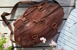 Weekendtaske Raw boheme - Brown