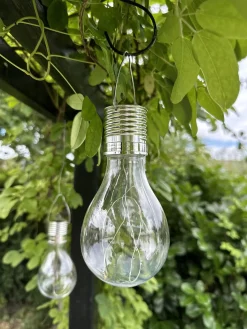 XL lyspære med solceller - Tilbud 4 stk